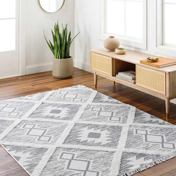 Morocotton MCT-2300 Area Rug , With Fringe